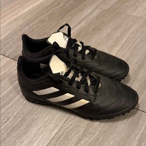 Adidas Kids Black and White Turf Sneakers